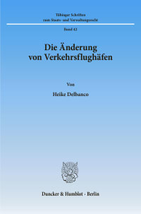 Cover Die Änderung von Verkehrsflughäfen