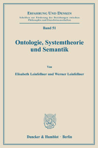 Cover Ontologie, Systemtheorie und Semantik