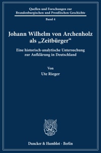 Cover Johann Wilhelm von Archenholz als »Zeitbürger«