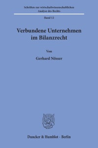 Cover Verbundene Unternehmen im Bilanzrecht