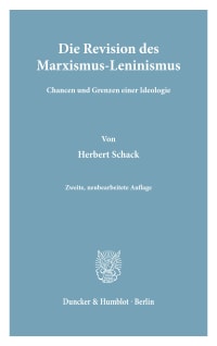 Cover Die Revision des Marxismus-Leninismus