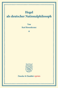 Cover Hegel als deutscher Nationalphilosoph