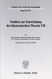 Cover Probleme der Konjunkturtheorie im ausgehenden 19. Jahrhundert