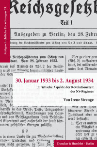 Cover 30. Januar 1933 bis 2. August 1934