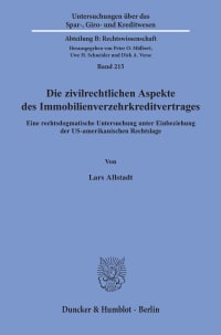 Cover Die zivilrechtlichen Aspekte des Immobilienverzehrkreditvertrages