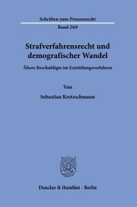 Cover Strafverfahrensrecht und demografischer Wandel