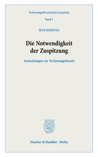 Cover Die Notwendigkeit der Zuspitzung