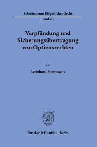 Cover Verpfändung und Sicherungsübertragung von Optionsrechten