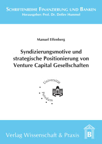 Cover Syndizierungsmotive und strategische Positionierung von Venture Capital Gesellschaften