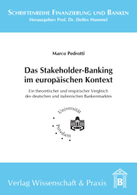 Cover Das Stakeholder-Banking im europäischen Kontext