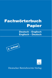 Cover Fachwörterbuch Papier