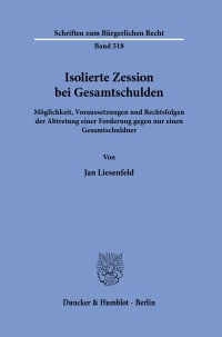 Cover Isolierte Zession bei Gesamtschulden