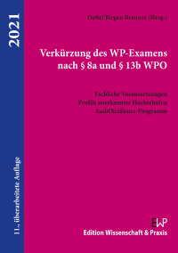 Cover Verkürzung des WP-Examens nach § 8a und § 13b WPO