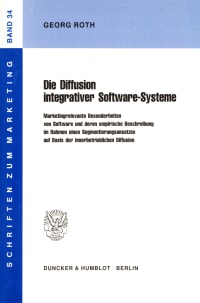 Cover Die Diffusion integrativer Software-Systeme