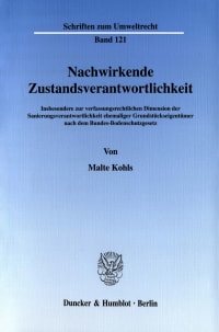 Cover Nachwirkende Zustandsverantwortlichkeit