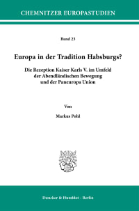 Cover Europa in der Tradition Habsburgs?