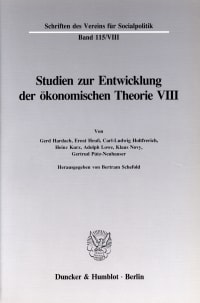 Cover Deutsche Nationalökonomie in der Zwischenkriegszeit