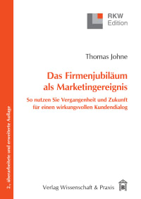 Cover Das Firmenjubiläum als Marketingereignis