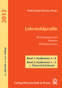 Cover Lehrstuhlprofile 2012