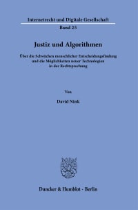 Cover Justiz und Algorithmen