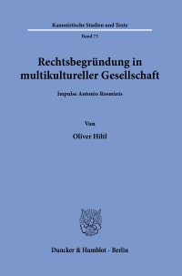 Cover Rechtsbegründung in multikultureller Gesellschaft