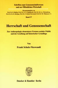 Cover Herrschaft und Genossenschaft