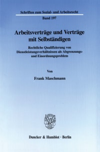 Cover Arbeitsverträge und Verträge mit Selbständigen