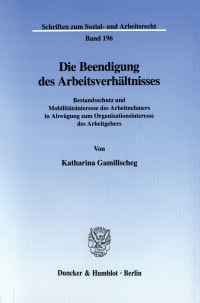 Cover Die Beendigung des Arbeitsverhältnisses