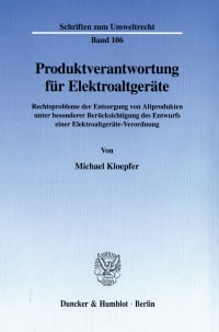 Cover Produktverantwortung für Elektroaltgeräte