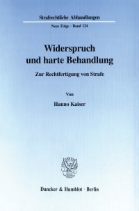 Cover Widerspruch und harte Behandlung