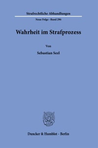 Cover Wahrheit im Strafprozess