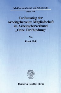 Cover Tarifausstieg der Arbeitgeberseite: Mitgliedschaft im Arbeitgeberverband »Ohne Tarifbindung«