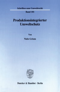 Cover Produktionsintegrierter Umweltschutz