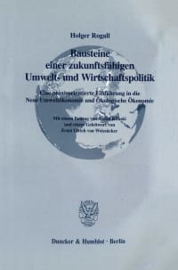 Cover Bausteine einer zukunftsfähigen Umwelt- und Wirtschaftspolitik