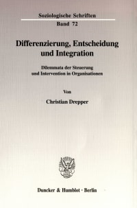 Cover Differenzierung, Entscheidung und Integration