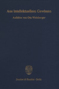 Cover Aus intellektuellem Gewissen