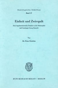 Cover Einheit und Zwiespalt