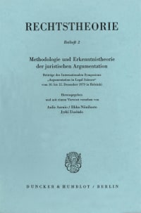 Cover Methodologie und Erkenntnistheorie der juristischen Argumentation