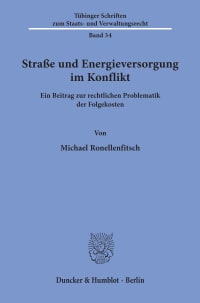 Cover Straße und Energieversorgung im Konflikt