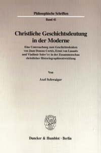 Cover Christliche Geschichtsdeutung in der Moderne