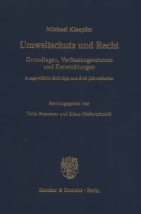 Cover Umweltschutz und Recht