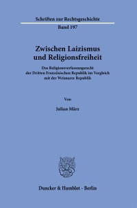 Cover Zwischen Laizismus und Religionsfreiheit