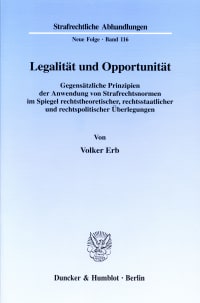 Cover Legalität und Opportunität