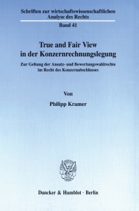 Cover True and Fair View in der Konzernrechnungslegung