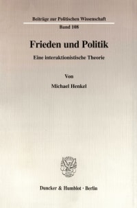 Cover Frieden und Politik