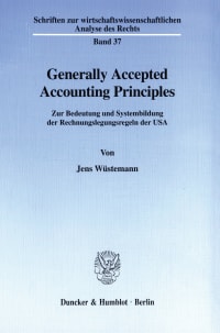 Cover Generally Accepted Accounting Principles