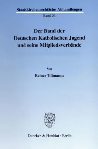 Cover Der Bund der Deutschen Katholischen Jugend und seine Mitgliedsverbände