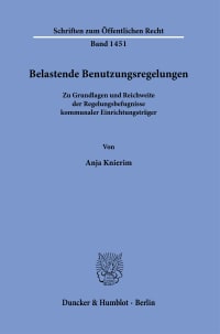 Cover Belastende Benutzungsregelungen