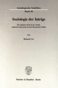 Cover Soziologie der Intrige