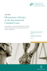 Cover Obstruction of Justice at the International Criminal Court